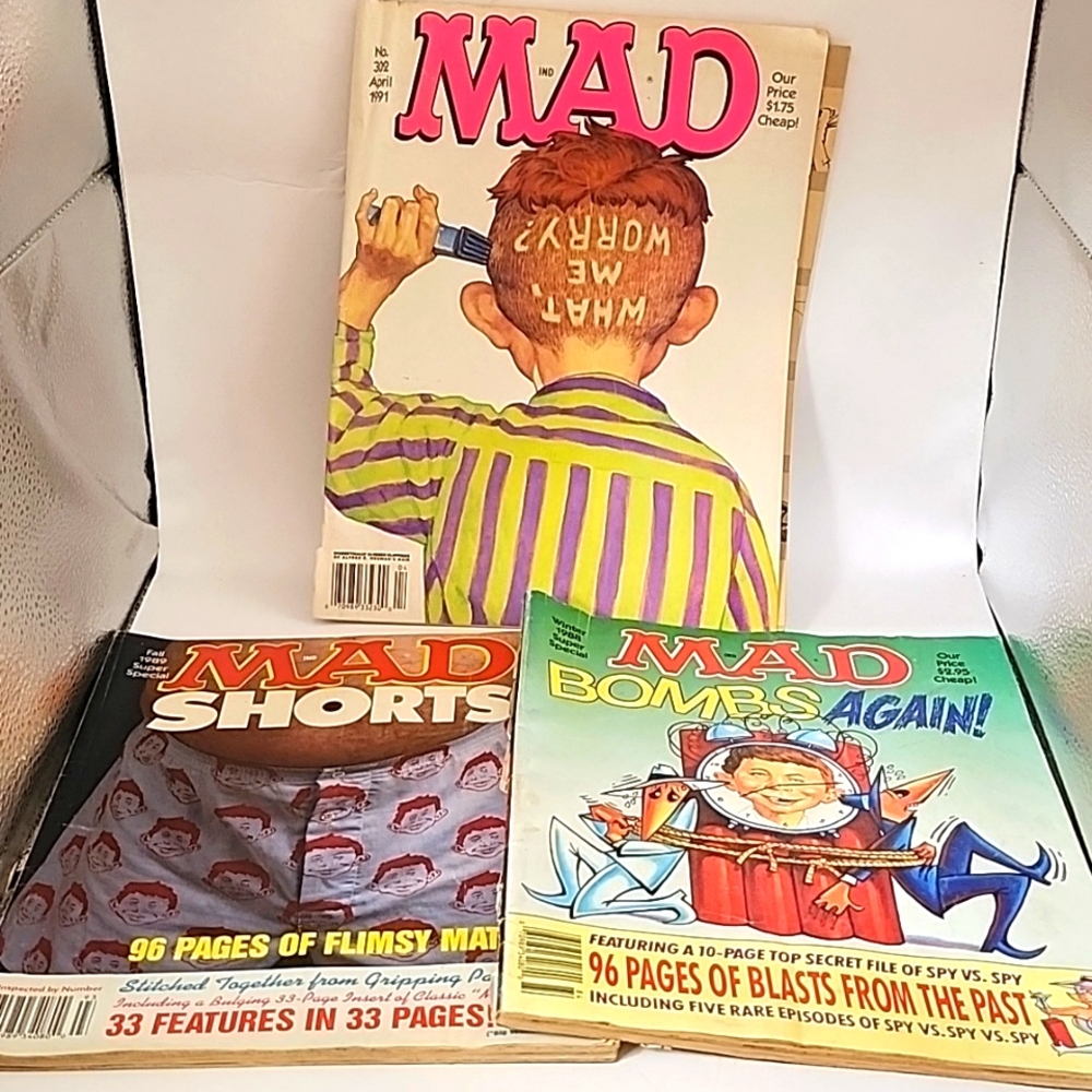 Vintage Mad Magazines Lot of 3